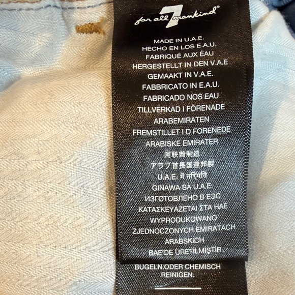 7 Of All Mankind Woman’s Easy Straight Jeans In Palma Rosa Size 31 - Picture 6 of 8